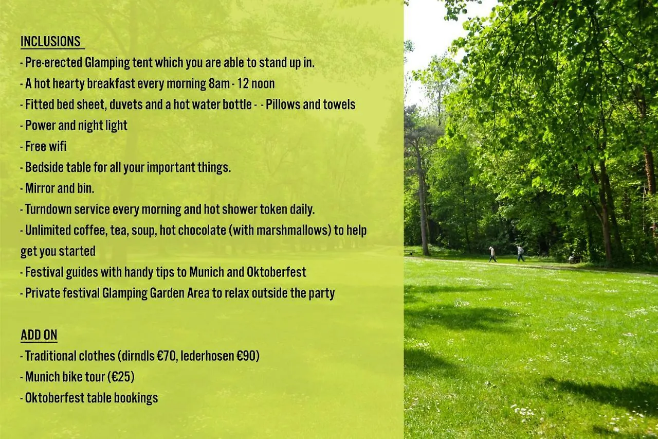 ** Luksustelt Munich Oktoberfest Glamping Hotel Tyskland